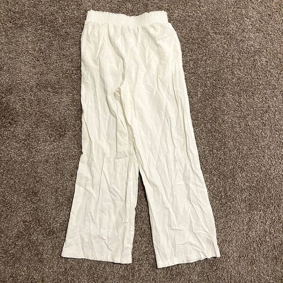 Princess Polly Louis Linen Blend Flowy Pants - Picture 3 of 4